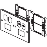 Legrand - Wiremold 4047-2BBMM 6000/4000 Series Four-Gang Overlapping Cover Two Duplex Openings and Activate Mini Adapters